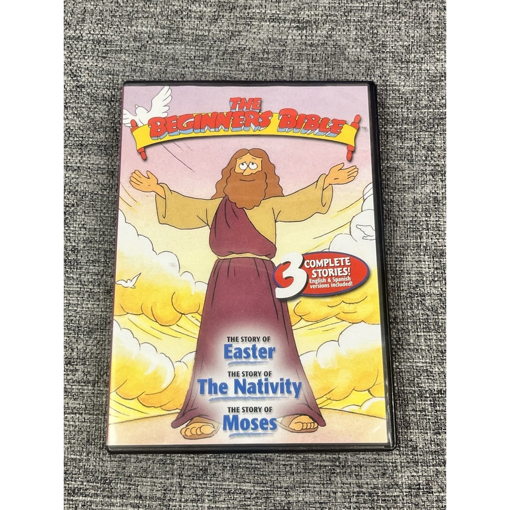 BEGINNERS BIBLE DVD 2015 Regio - DVD - GOOD Easter Nativity Moses 3 Stories In 1